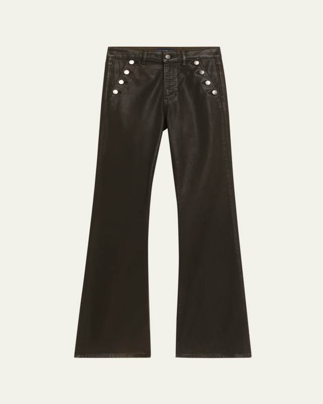Coated Helena Flare Jeans